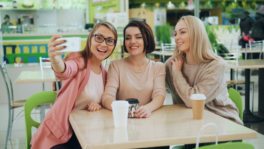 group of friends on social media